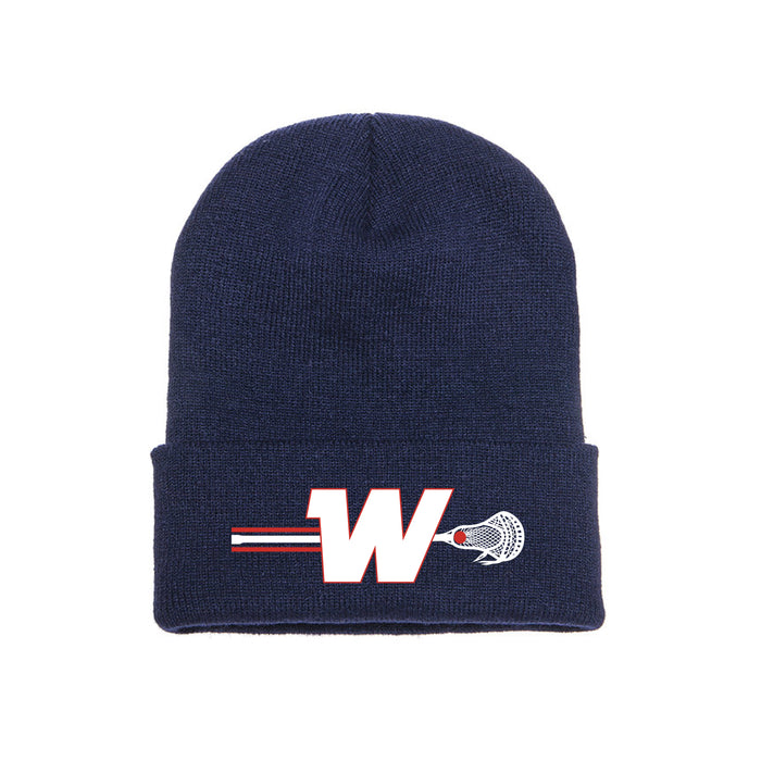 Wappingers Lacrosse Cuffed Beanie Embroidered (1501)
