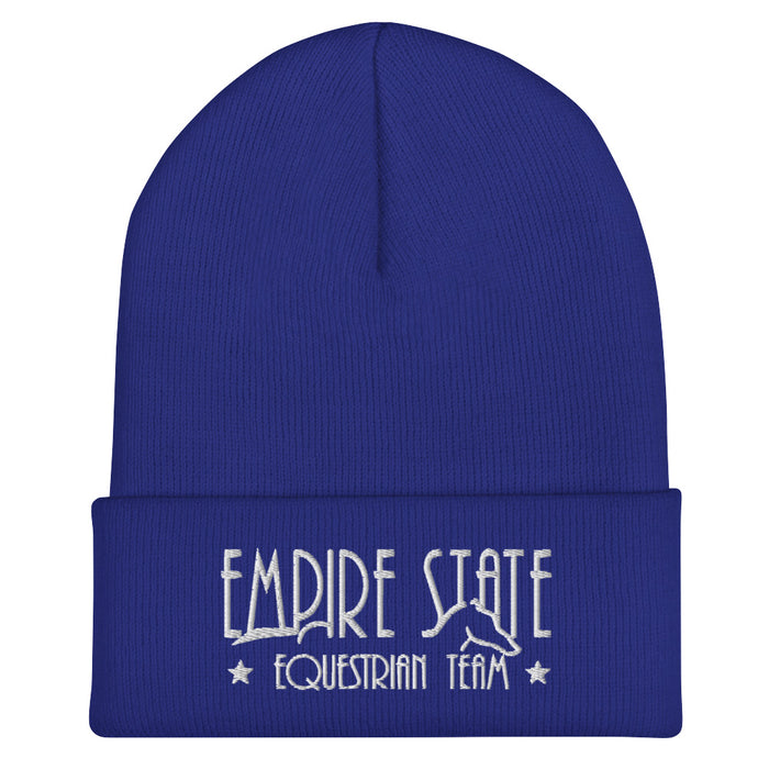 Empire State Embroidered Cuffed Beanie