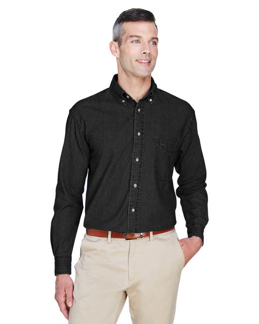 PCC Harriton Men's Long Sleeve Denim Shirt (M550)
